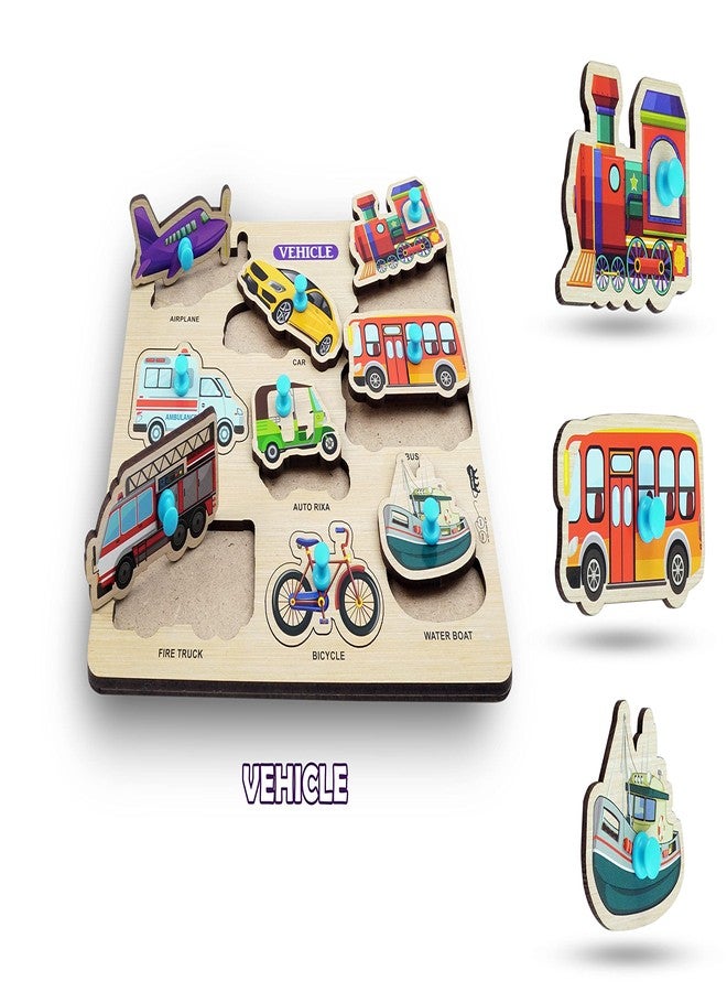 HIGHROOF® Kids Fort Pre Nursery Educational Jigsaw Puzzles for Adults Kids Learning Toys Kit Board Game 8 pcs Set of Hindi Letter Monuments Bird Insect Fruit Sea Animal Educational Toy - Image 5